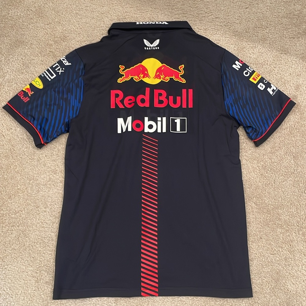 Castore ORACLE RED BULL RACING MENS POLO SHIRT - NIGHT SKY men size M NWT - Picture 5 of 6